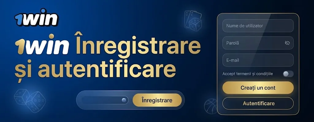 Fereastra de login 1win România – autentificare în cont